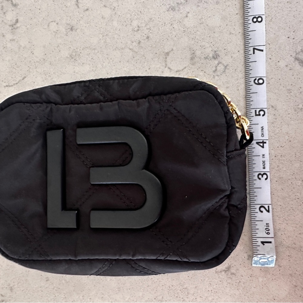 New Bimba Y Lola Black Mini Bag with Gold Zipper and Logo